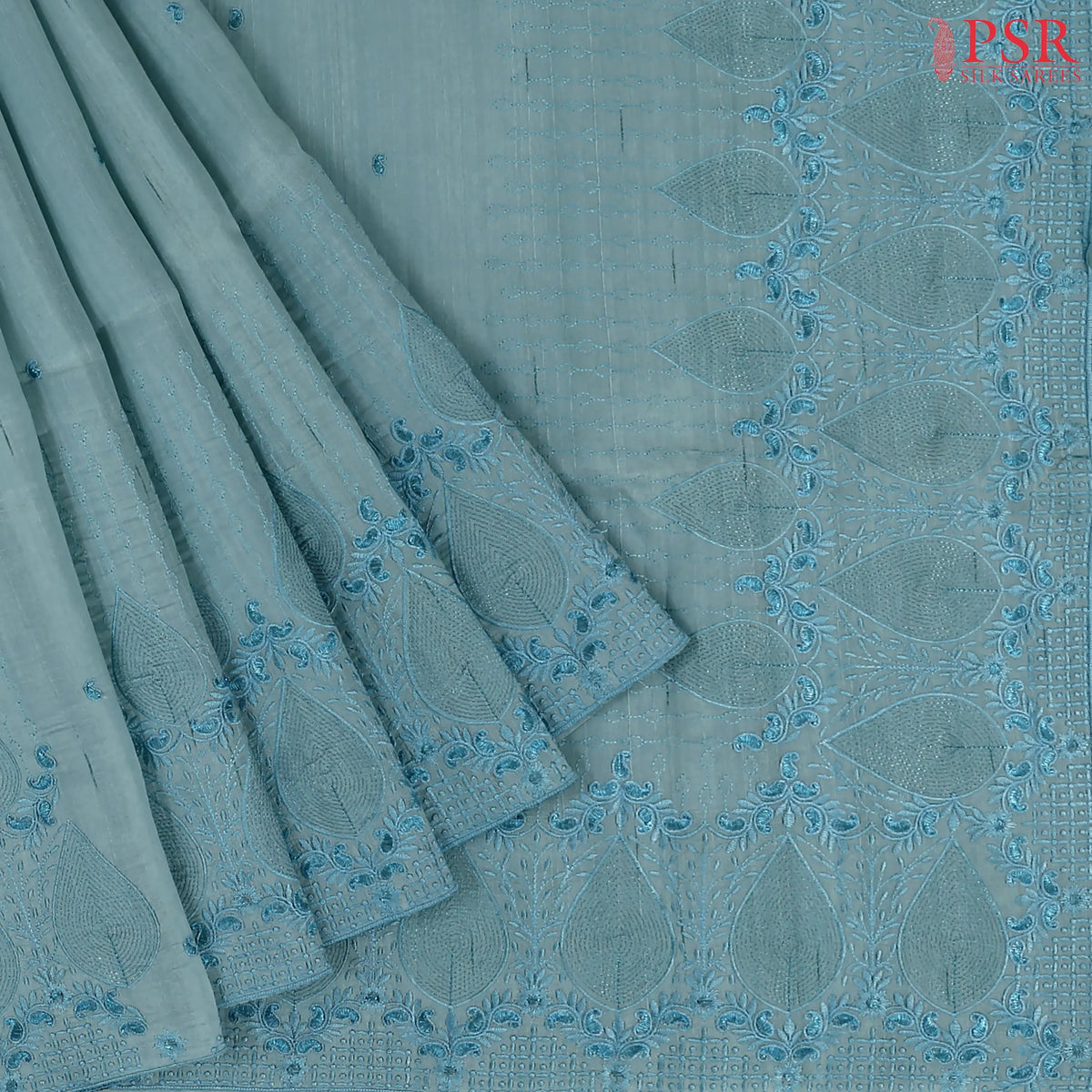 Light Blue Kosa Saree