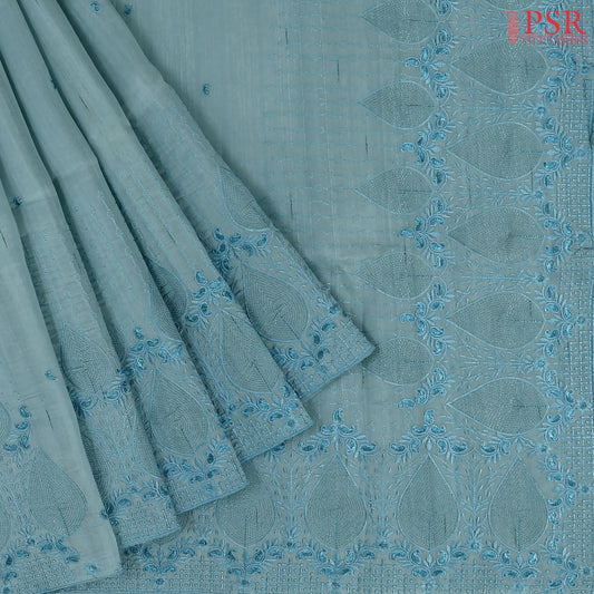 Light Blue Kosa Saree