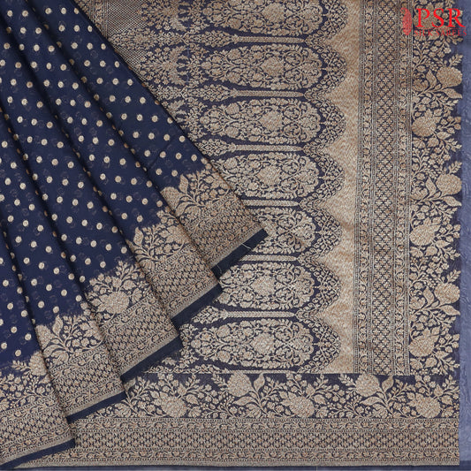 Dark Blue Georgette Saree