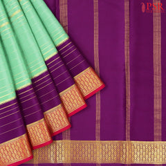 Jade Mint Green Mysore Silk Saree