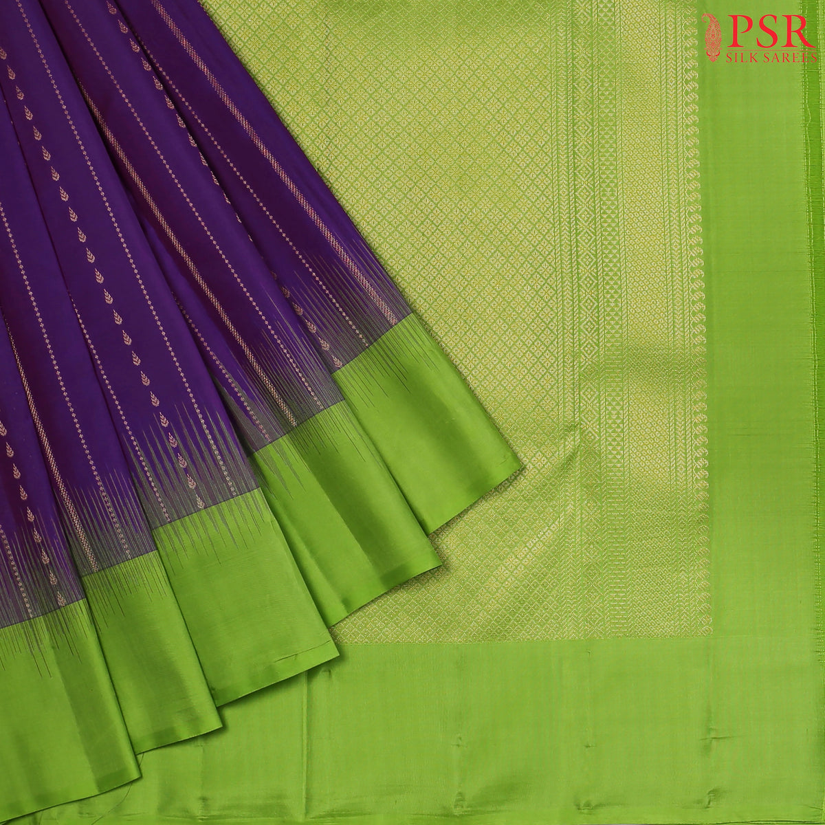 Violet Fancy Kanchipuram Silk Saree