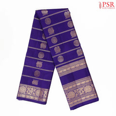 Deep Indigo Kanchipuram Silk Saree