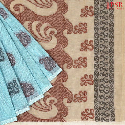 Light Blue Kovai Cotton Saree