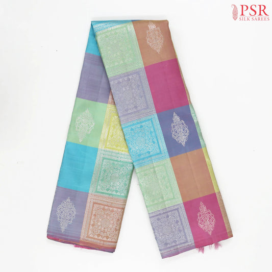 Multicolor Kanchipuram Silk Saree