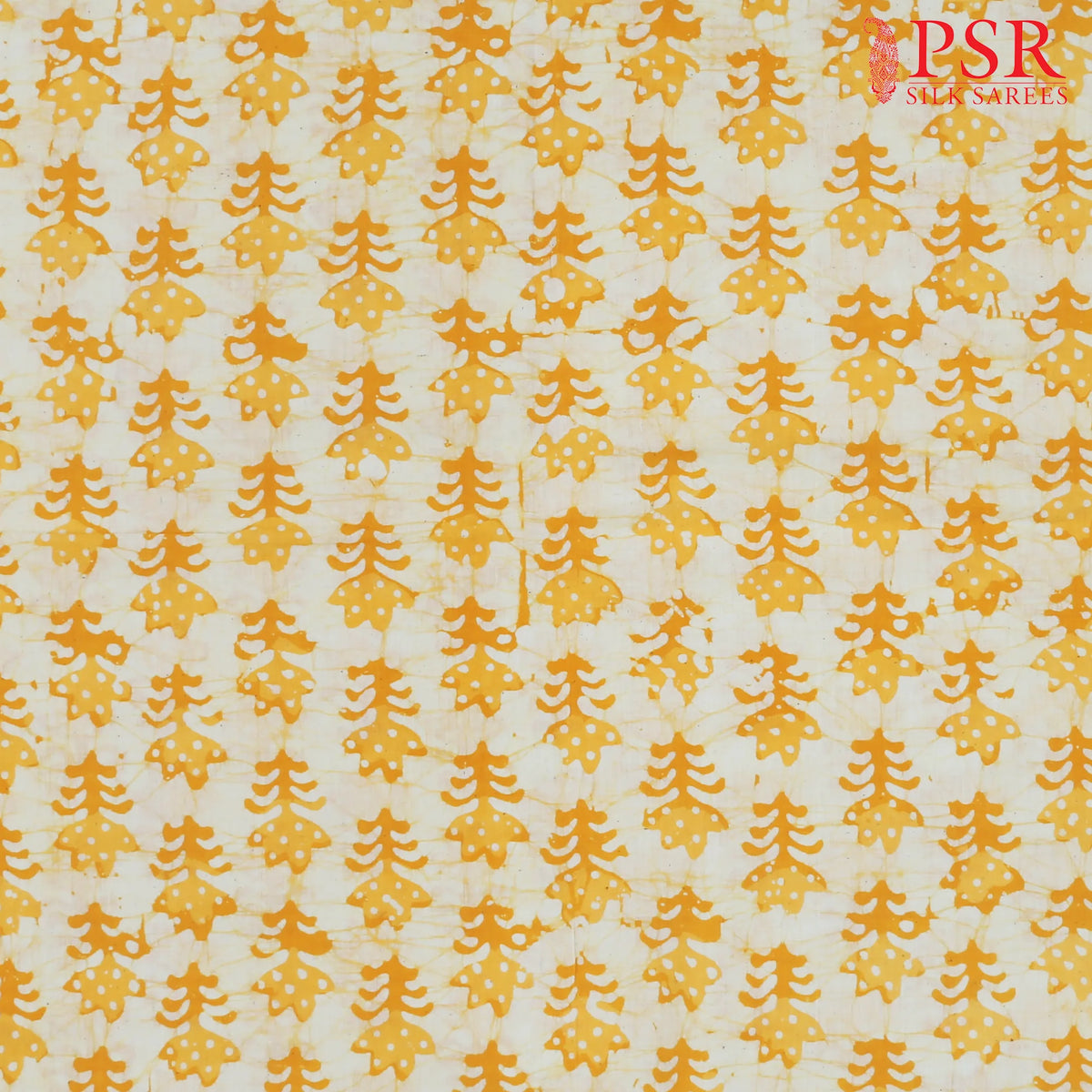 Yellow Batik Print Running Material