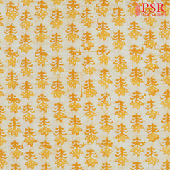 Yellow Batik Print Running Material