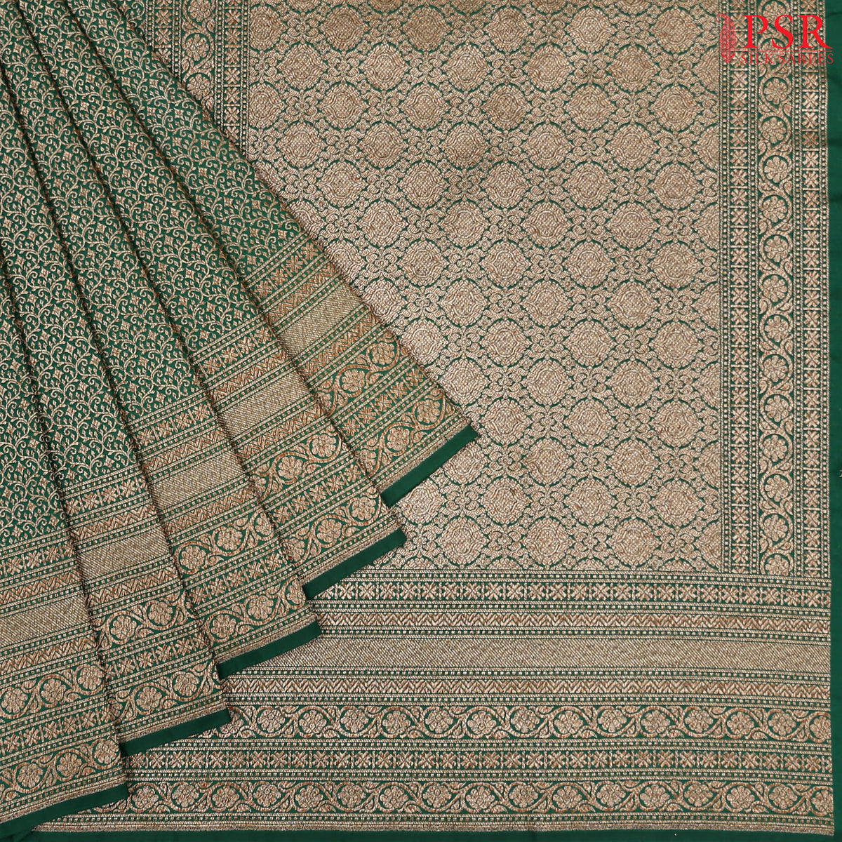 Dark Green Summer Silk Saree