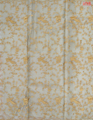 Beige Organza Embroidery Saree
