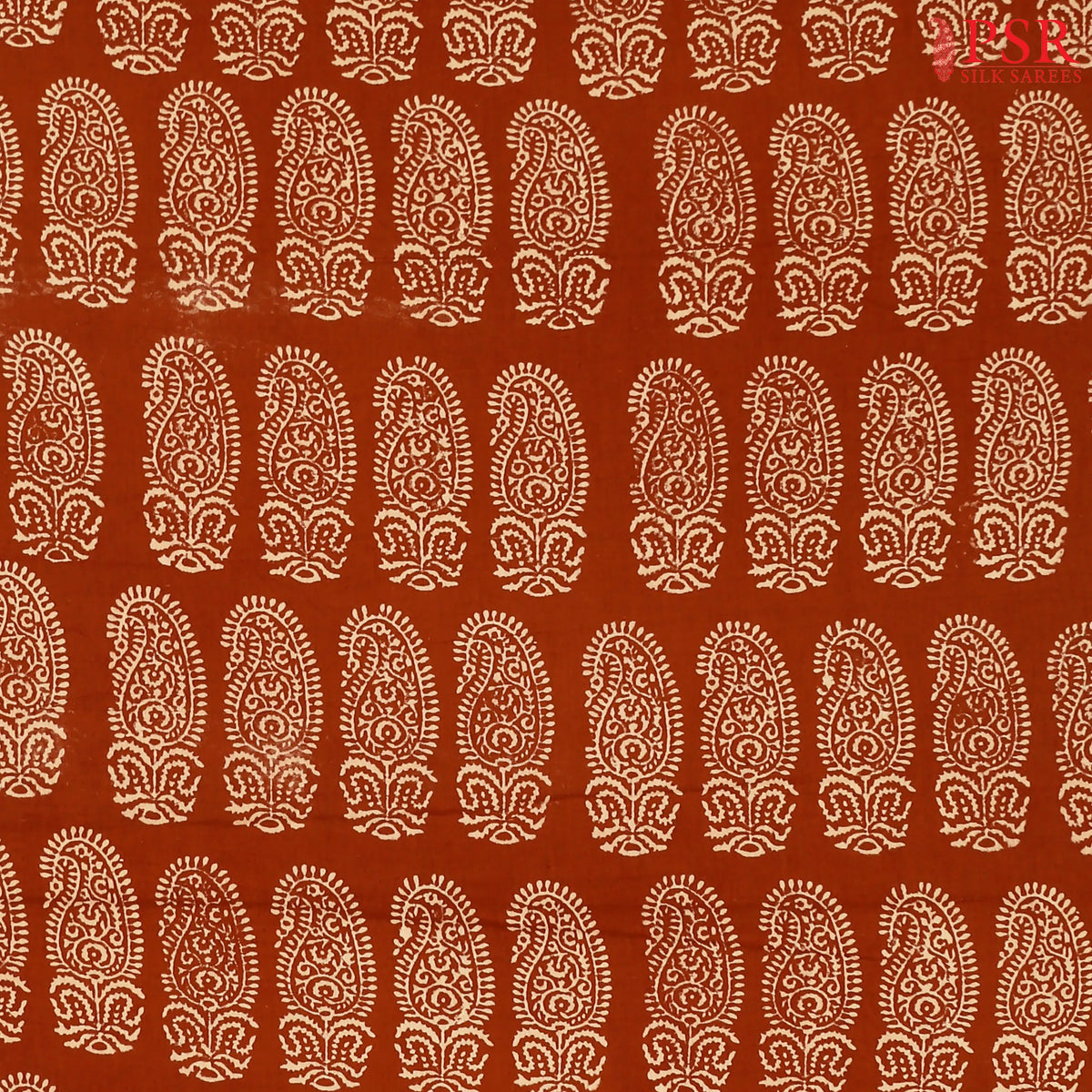 Brown Cotton Print Running Material