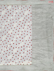 Floral Beige Crushed Bandhini Saree