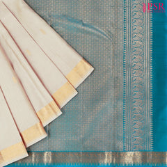 Light Beige Fancy Kanchipuram Silk Saree