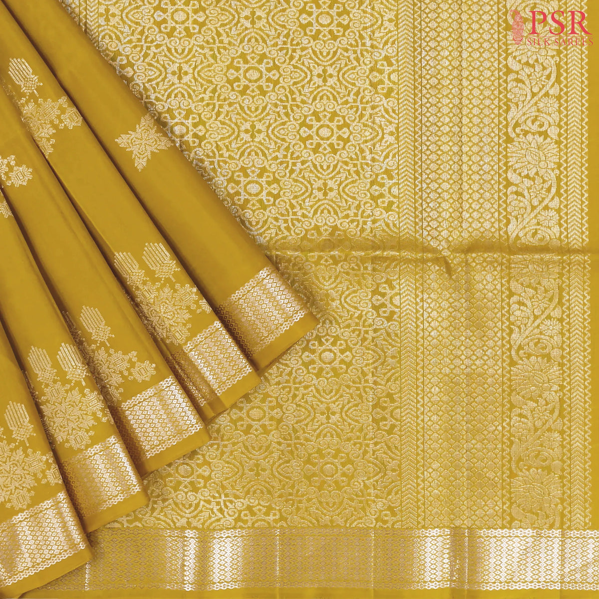 Mustard Yellow Soft Silk