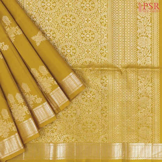 Mustard Yellow Soft Silk