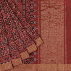 Maroon Mangalagiri Cotton Saree