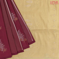 Maroon Soft Art Silk Saree