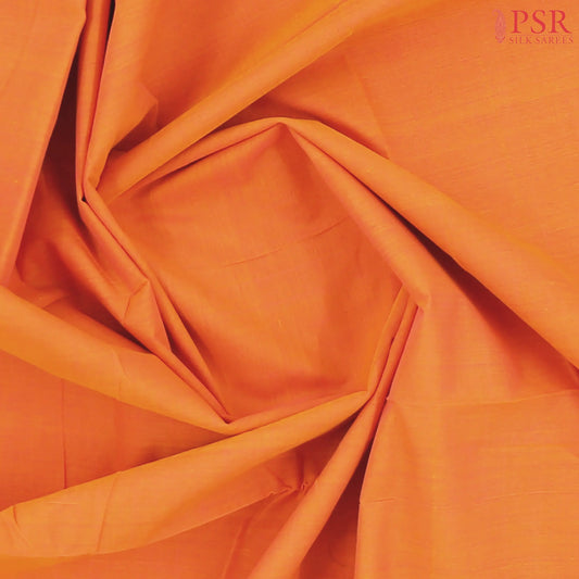 Tangerine Orange Mangalagiri Cotton Saree