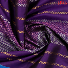 Dark Eminence Purple Kanchipuram Silk Saree