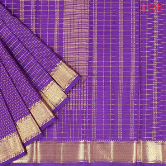 Violet Kanchipuram Silk Saree