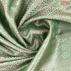 Pistachio Green Kanchipuram Silk Saree