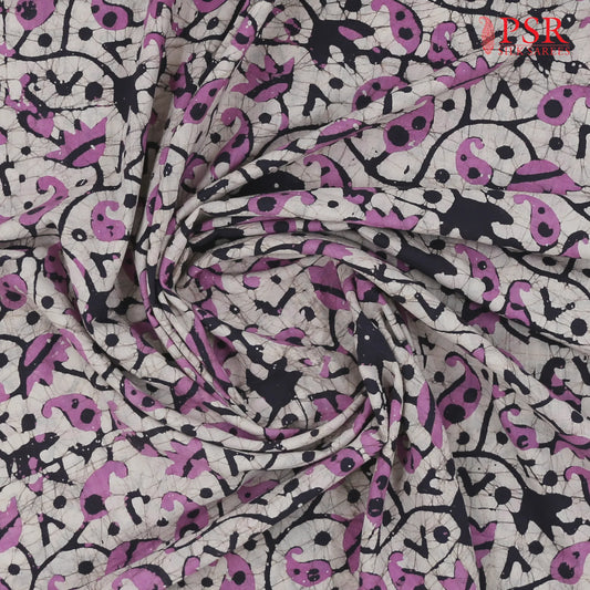 Light Grey Batik Print Running Material