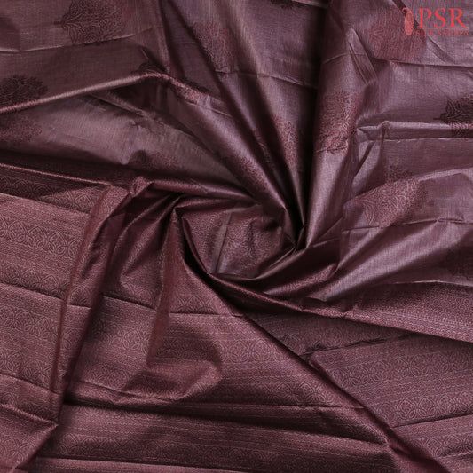 Dark Mauve Lilac Banaras Tussar Silk Saree