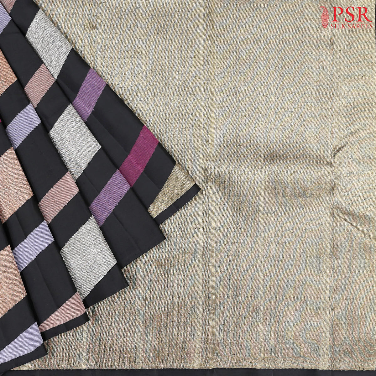 Black Kanchipuram Silk Saree