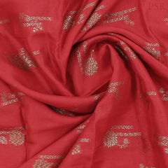 Red Semi Banaras Saree