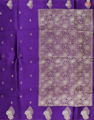 Violet Banarasi Habutai Satin Saree
