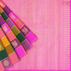 Multicolor Kanchipuram Silk Saree