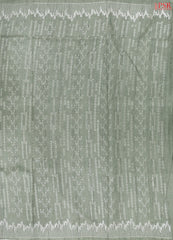 Sage Green Semi Tussar Embroidery Saree