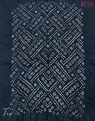 Midnight Blue Bandhini Dress Material