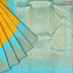 Yellow Kanchipuram Silk Saree