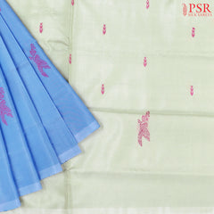 Maya Blue Vazhainaar Silk Saree