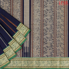 Midnight Blue Kalakshetra Kovai Cotton Saree