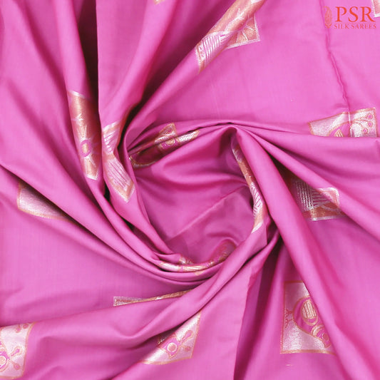 Taffy Pink Soft Art Silk Saree