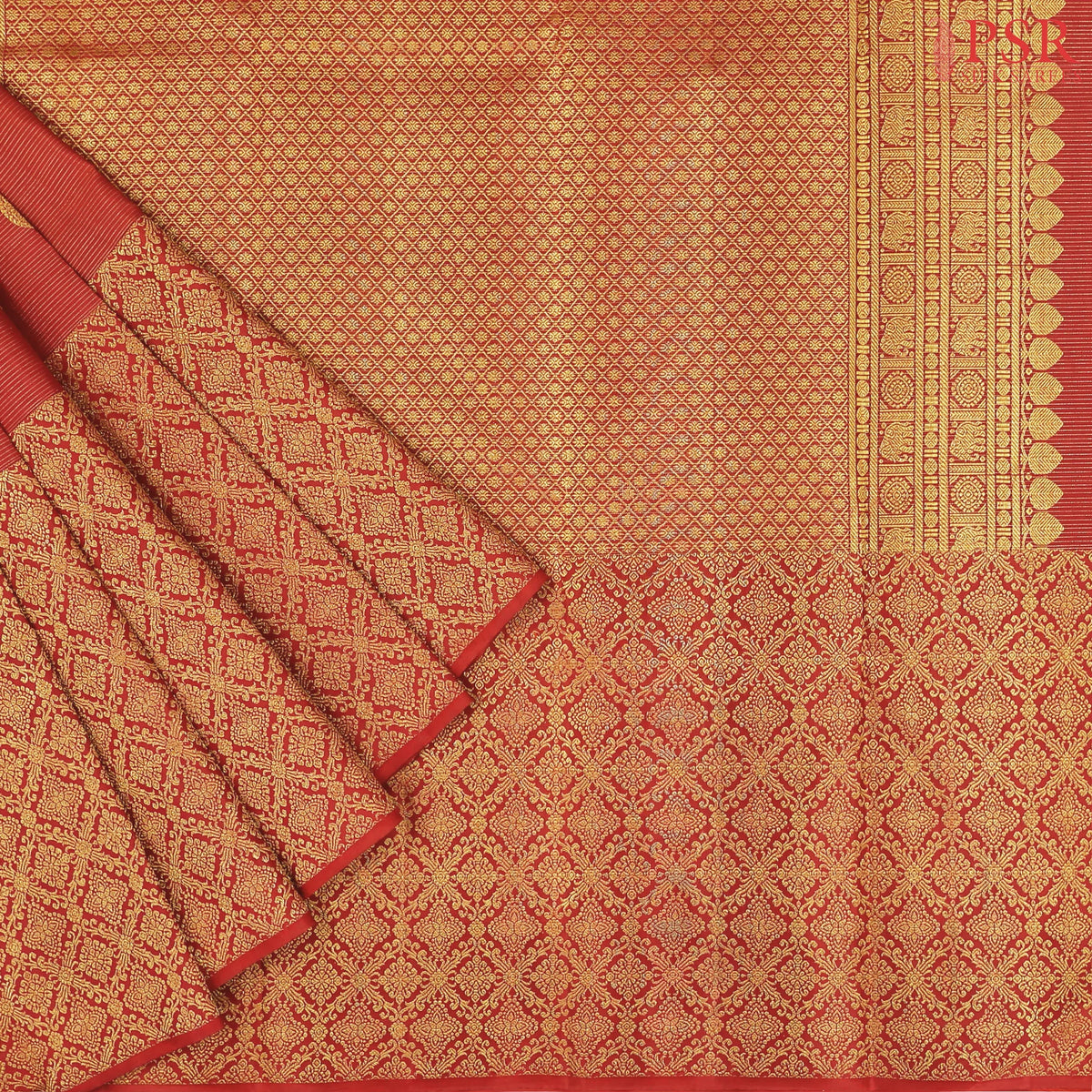 Red Kanchipuram Silk Saree