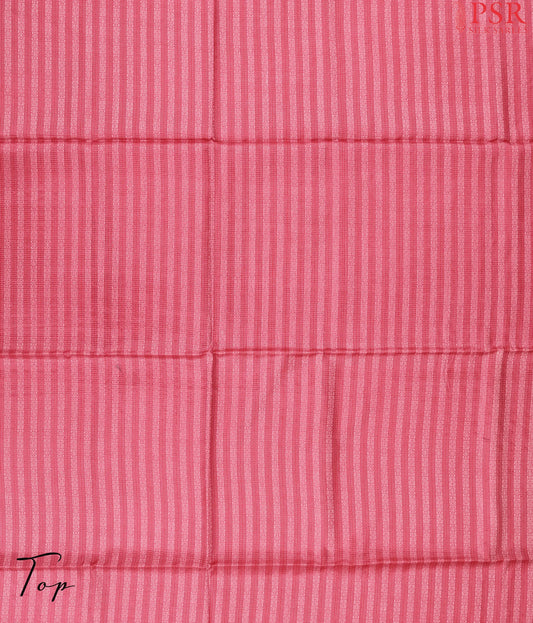 Amaranth Red Semi Tassar Dress Material
