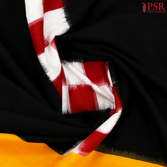 Black Ikkat Cotton Saree
