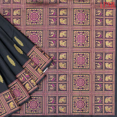 Black Kanchipuram Silk Saree