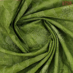 Pickle Green Bamboo Silk Sarees