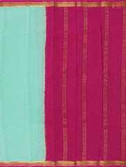 Sea Green Mysore Silk Saree