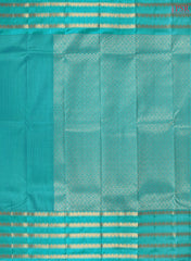 Azure Cyan Fancy Kanchipuram Silk Saree
