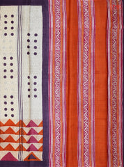 Beige Kadhi Tussar Silk Saree