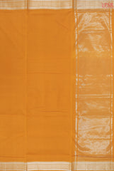 Marigold Orange Mangalagiri Cotton Saree