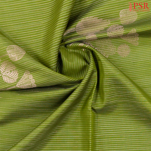 Olive Green Soft Silk Saree