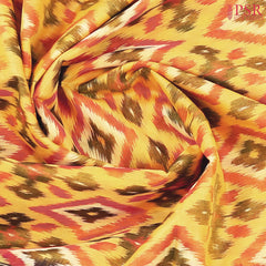 Yellow Patola Silk Cotton Saree