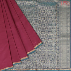 Maroon Pink Arani Silk Saree