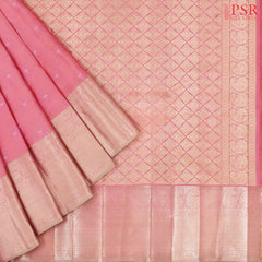 Flamingo Pink Fancy Kanchipuram Silk Saree