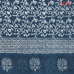 Prussian Blue Hacoba Embroidery Running Material