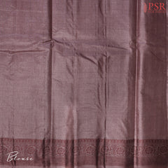 Dark Mauve Lilac Banaras Tussar Silk Saree